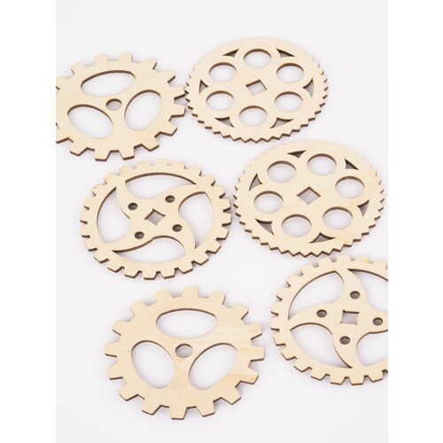 Подставки под горячее 6шт Стимпанк 10см 305₽