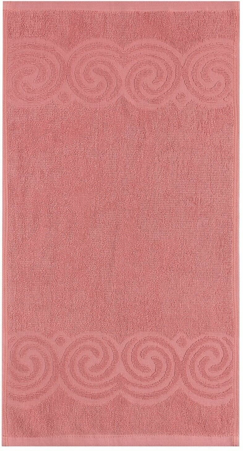 Полотенце махровое Love Life "Border" 70x130 см, цв. пыльно-розовый,100% хлопок, 380 гр/м2 - фотография № 2