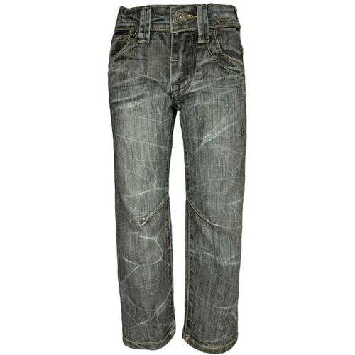 Джинсы MEWEI, размер 116, серый джинсы зауженные mewei прилегающий силуэт размер 116 черный