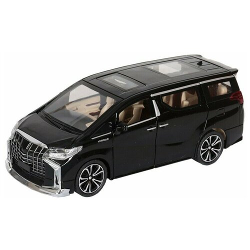 Модель машины Toyota Alphard 1:24 световые и звуковые эффекты коллекционная модель тойота alphard 1 24 металл свет звук