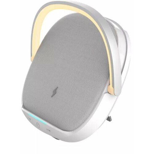 Колонка с беспроводной зарядкой и лампой WiWU 3 in 1 Wireless Charging Desk Lamp Speaker Y1 15 Вт White