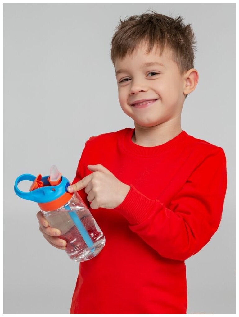 Детская бутылка Frisk, оранжево-синяя - фотография № 4