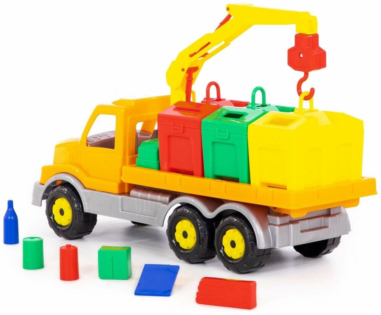 Игрушка машина Сталкер, автомобиль контейнеровоз в сетке 47 см — фото 1