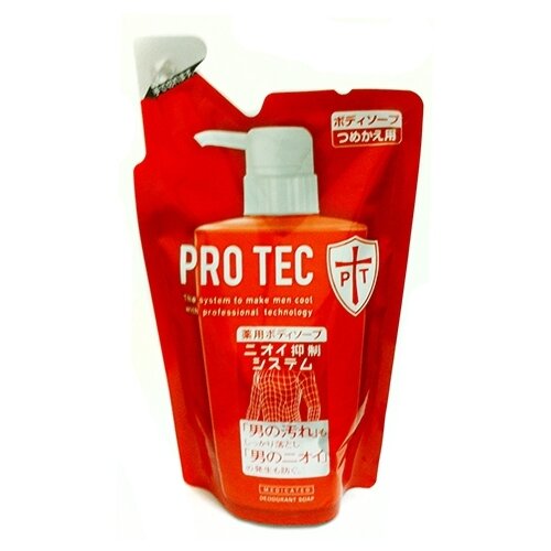 Мыло жидкое для тела Lion Япония PRO TEC мужское дезодорирующее с ментолом, 420 мл