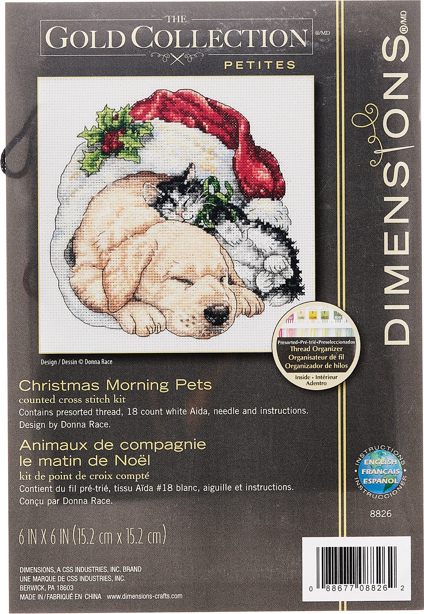 8826-DMS Christmas Morning Pets Dimensions - фото №5