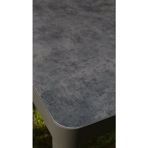 Стол садовый Konway CAVALESE 160х90 алюминий/HPL, цвет антрацит/мрамор