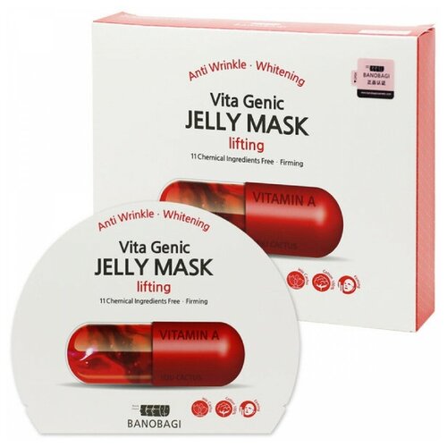 Купить BanoBagi Vita Genic Lifting Jelly Mask - Маска тканевая с витамином А на основе липосомного желе, 10шт.