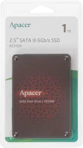 Накопитель SSD 2.5'' Apacer Panther AS350X 1TB SATA 6Gb/s 3D TLC 560/540MB/s IOPS 93K/80K MTBF 1.5M - фото №7