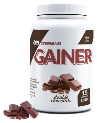 CYBERMASS Gainer 1500 г (Двойной шоколад)