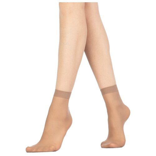 фото Капроновые носки golden lady mio 20 den, 2 пары, размер 0 (one size), daino