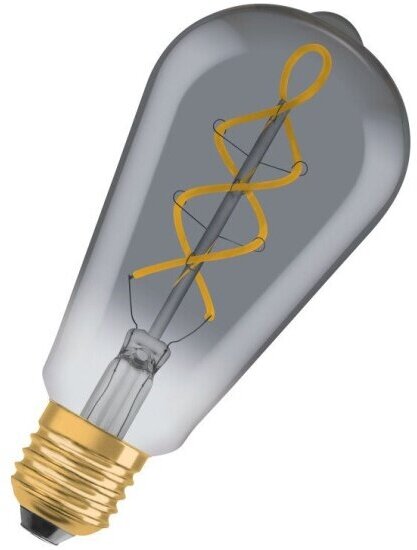 Светодиодная лампа Ledvance-osram Vintage 1906 LED CL EdisonFIL-спираль SMOKE 15 non-dim5W/818 E27140x64мм OSRAM