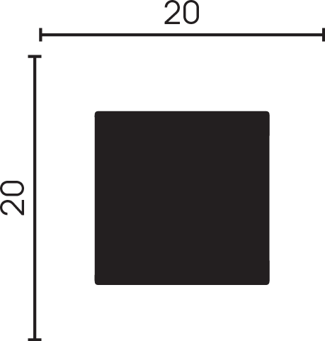 Молдинг Dekor-Dizayn 622-80(SH) Д3000хВ20хТ20/Декор Дизайн.