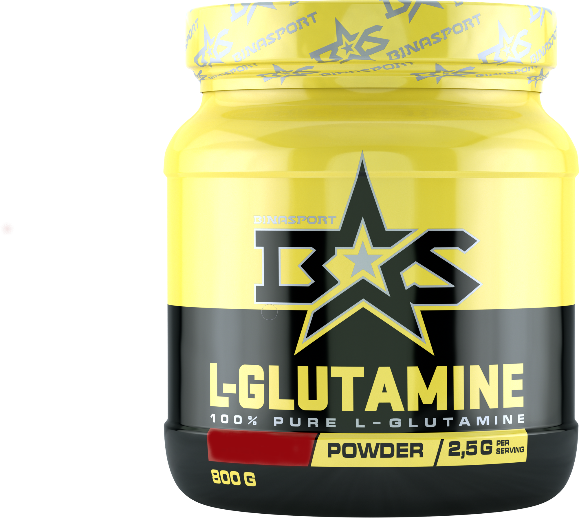 Л-Глутамин порошок Binasport "L-GLUTAMINE" (Глютамин) 800 г с натуральным вкусом