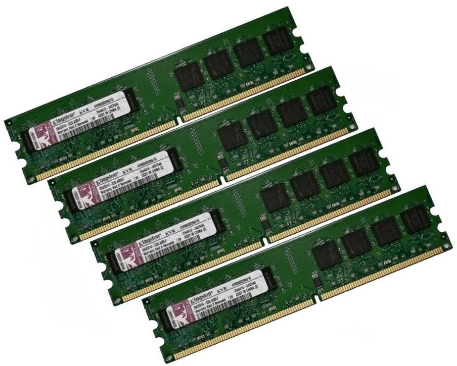 ОЗУ Dimm 4Gb PC2-6400(800)DDR2 Kingston KVR800D2N6/1G 99U5316-028. A00LF (Kit 4x1Gb)