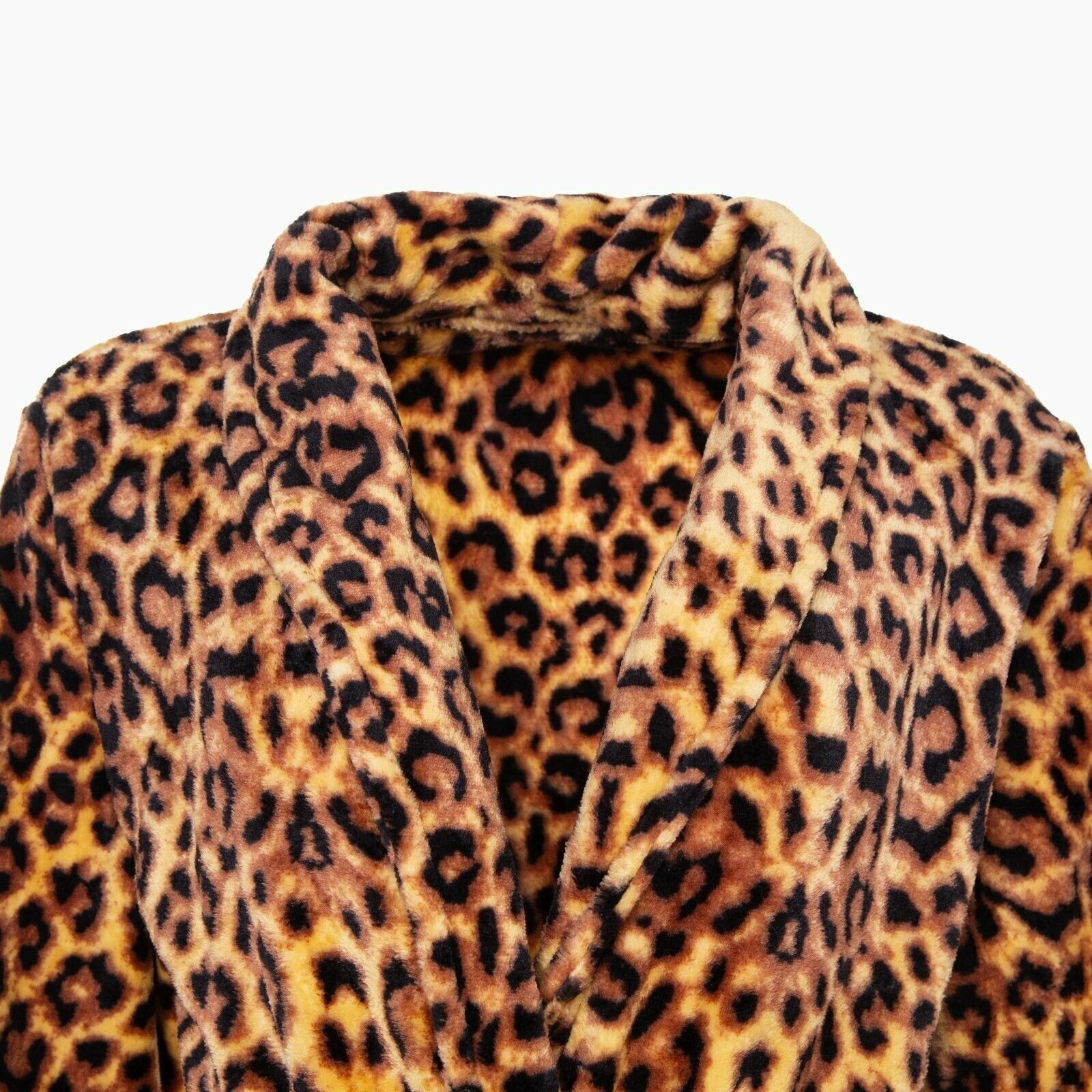 Халат LoveLife "Leopard", размер S, микрофибра, 100% п/э, 250 г/м2 - фотография № 6