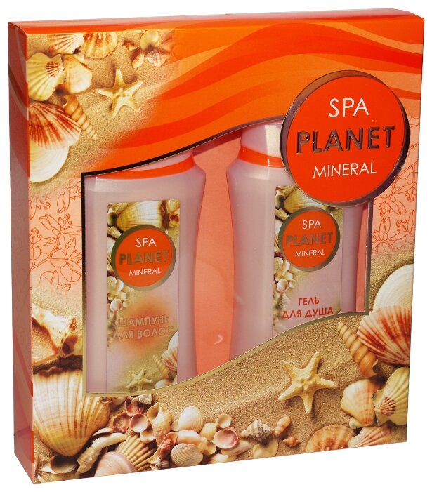 Подарочный косметический набор FESTIVA SPA Planet MINERAL для женщин (Шампунь 250 мл. + Гель для душа 250 мл