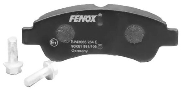 Дисковые тормозные колодки передние Fenox BP43065 (1 шт.)