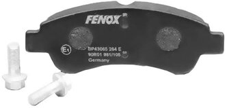 Дисковые тормозные колодки передние Fenox BP43065 для Citroen, Peugeot (4 шт.)