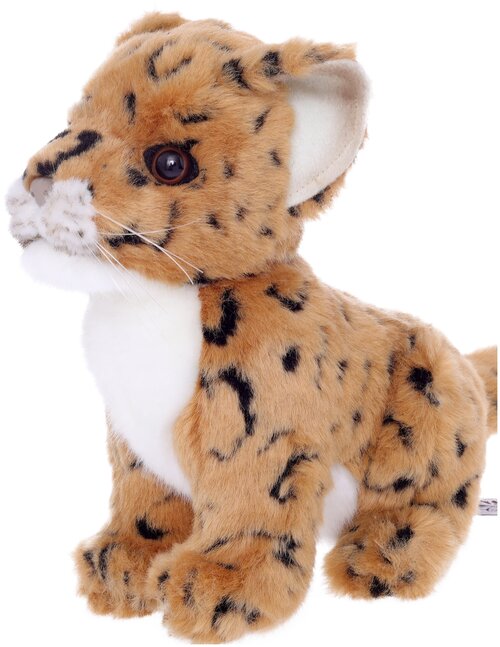 Мягкая игрушка Hansa Детёныш леопарда, 16 см, коричневый