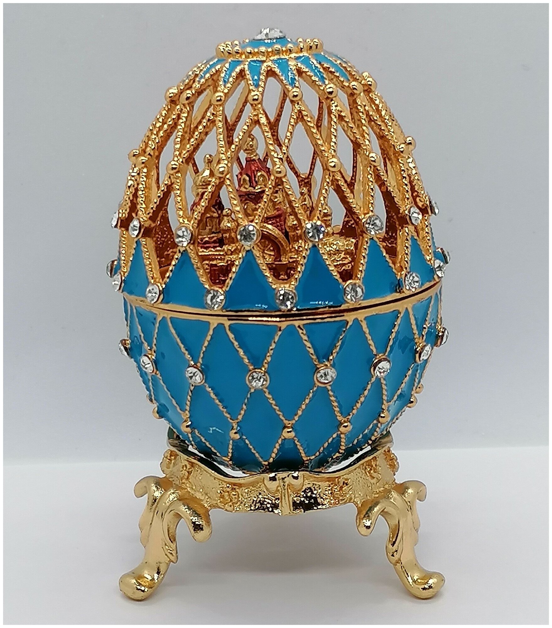 Яйцо Фаберже сетка с храмом