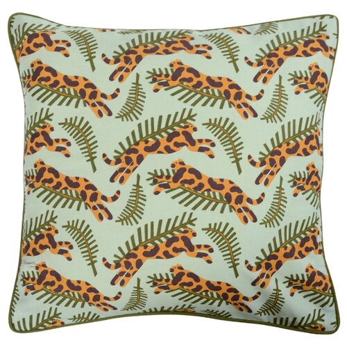 фото Чехол для подушки с дизайнерским принтом big jump из коллекции wild, 45х45 см tkano