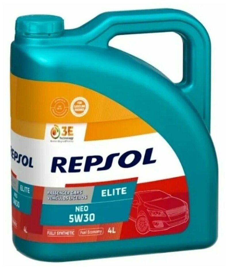 Моторное масло Repsol ELITE NEO API SP, ILSAC GF-6A 5W30 Синтетическое 4 л