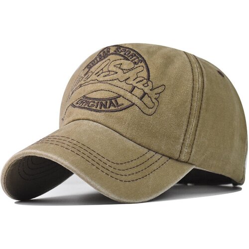 Бейсболка , демисезон/лето, хлопок, размер 55-61, бежевый