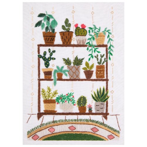 фото Набор для вышивания "живая картина" jk-2109 ( жк-2109 ) "живой уголок. стеллаж" panna