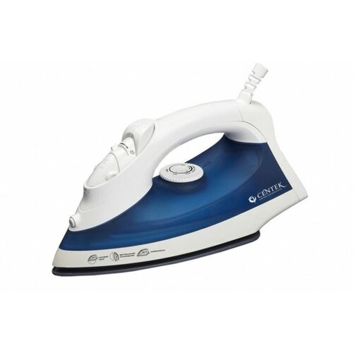 Утюг Centek CT-2318 1800 Вт 230 мл керамическая подошва голубой 370200₽