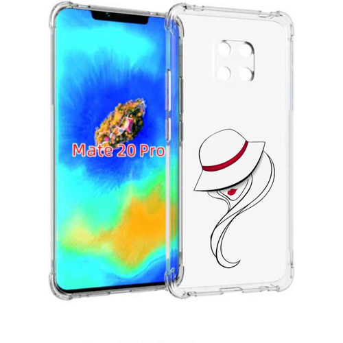 Чехол задняя панель накладка бампер MyPads Лого женский для Huawei Mate 20 Pro/Mate 20 RS 6.39