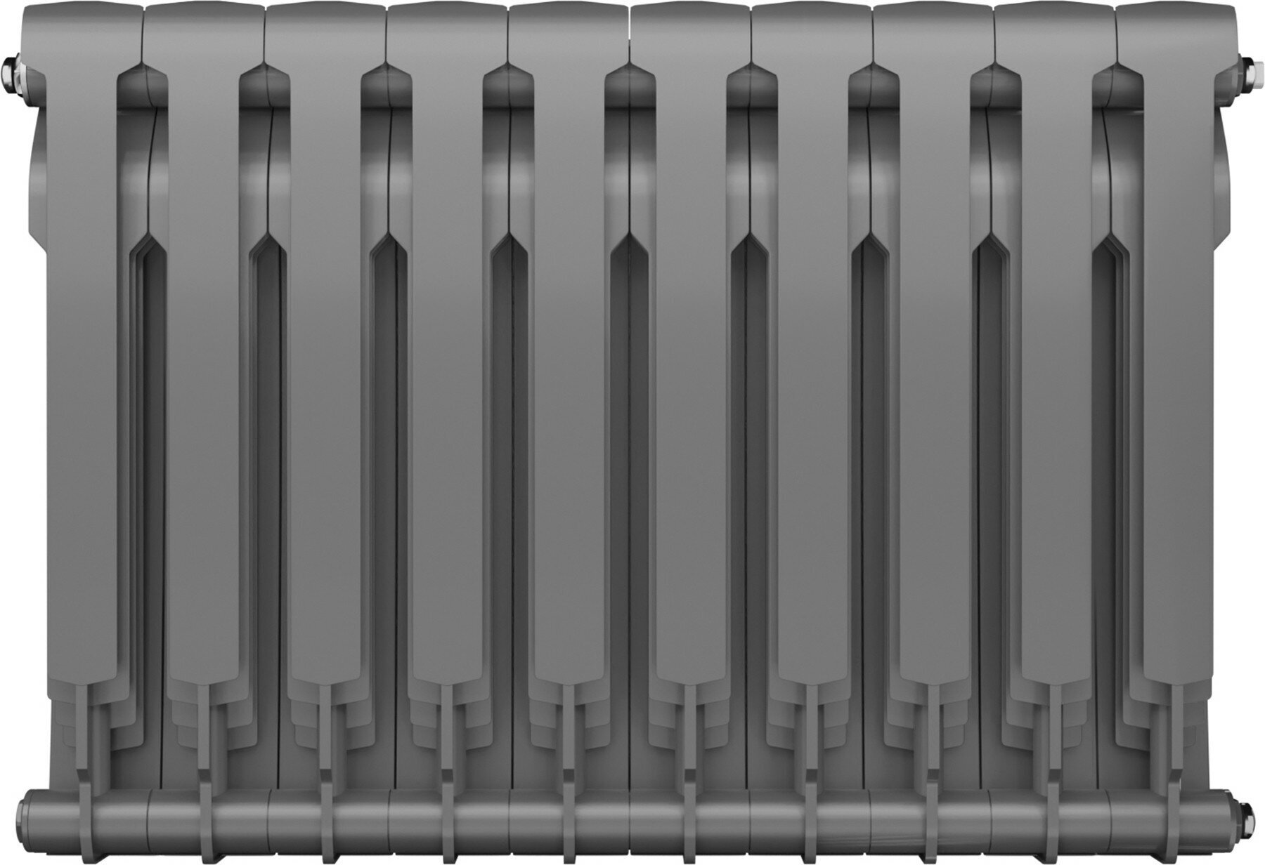 Радиатор биметаллический Royal Thermo BiLiner 500 new Noir Sable 10 секций - фото №7