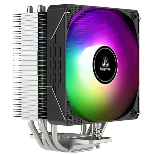 система охлаждения для процессора thermaltake riing silent 12 rgb sync edition серебристый черный rgb Система охлаждения для процессора Segotep S4, черный/серебристый/RGB