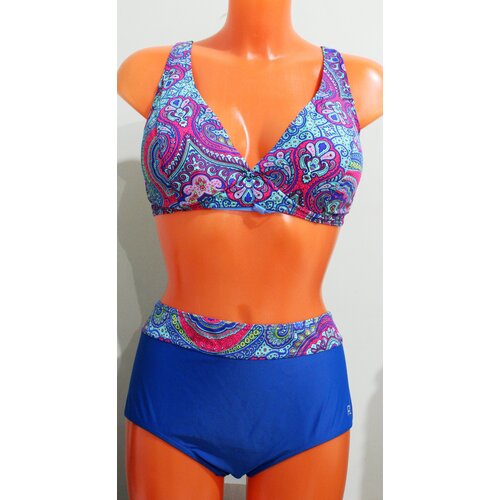 фото Купальник rivage line, размер 50, синий, зеленый