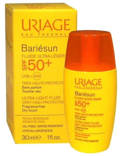 Uriage эмульсия Bariesun ультралегкая SPF 50, 30 мл