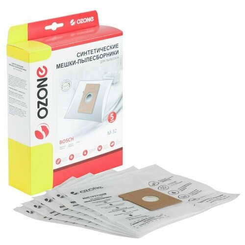 ozone micron xxl 06 синтетические многослойные пылесборники 12 шт для bosch siemens Ozone Пылесборники синтетические многослойные 5шт Bosch Simens Scarlett Ufesa