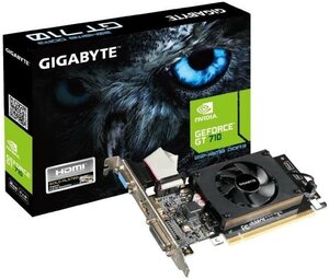 Видеокарта GigaByte GeForce GT 710 GV-N710D3-2GL PCI-E 2048Mb GDDR3 64 Bit Retail (GV-N710D3-2GL)