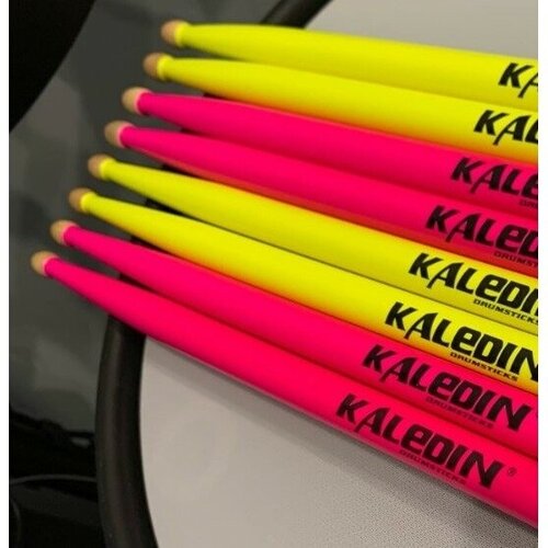 7klhbyl5a yellow 5a барабанные палочки граб флуоресцентные желтые kaledin drumsticks Палочки для барабана Kaledin Drumsticks 7KLHBYL5A