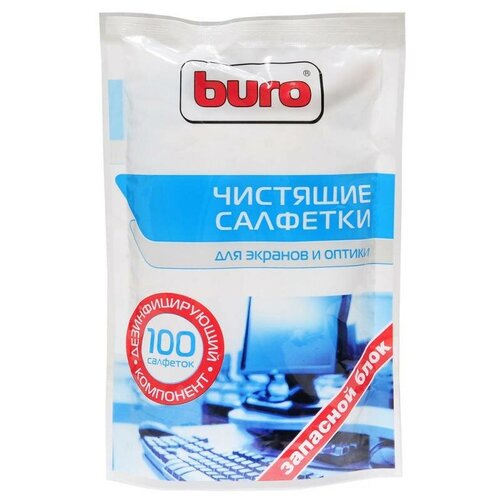 Салфетки влажные Buro 100шт BU-Zscreen