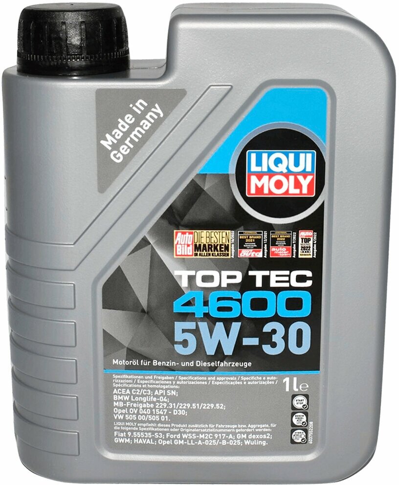 Масло моторное LIQUI MOLY TOP TEC 4600 5W30 1л