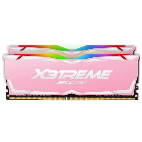 Модуль памяти DDR 4 DIMM 16Gb 8Gbx2 3200Mhz OCPC X3 RGB MMX3A2K16GD432C22PK RGB CL22 PINK 588000₽
