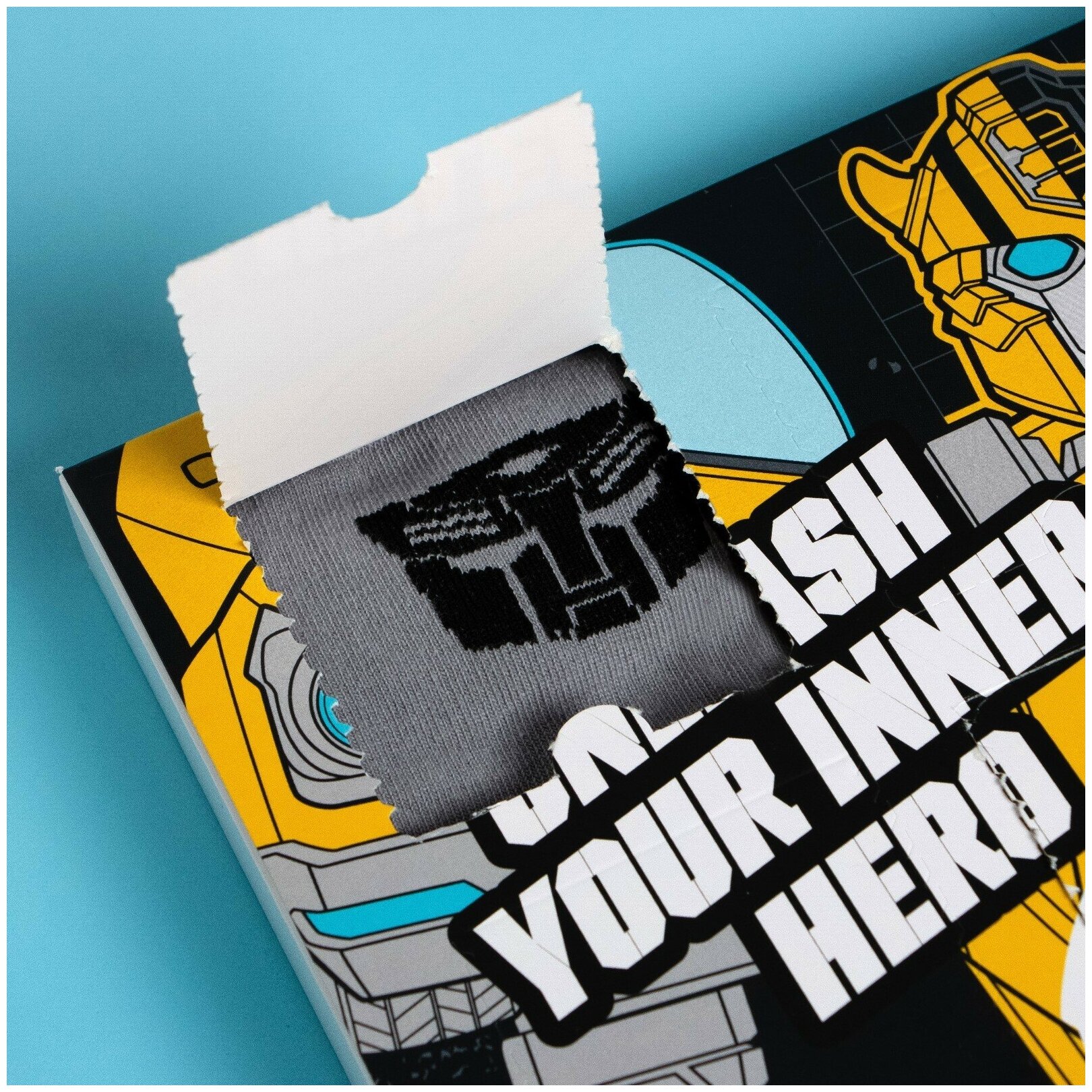 Носки Бамблби, 6 пар, размер 14-16, серый — фото 1