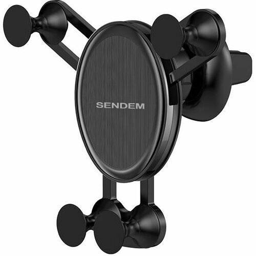 Держатель для смартфонов (в воздуховод) SENDEM W8 Черный держатель для смартфонов магнитный в воздуховод sendem w12