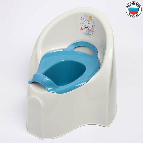 Горшок туалетный детский большой 'Слоник' горшок детский слоник м2595 пластик