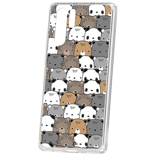 фото Чехол-накладка huawei p30 pro kruche print медвежата