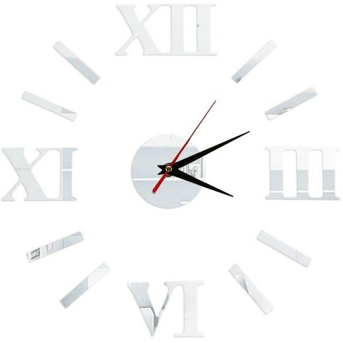 Интерьерные часы-наклейка Классика, плавный ход, d - 50 см, мод AM-11