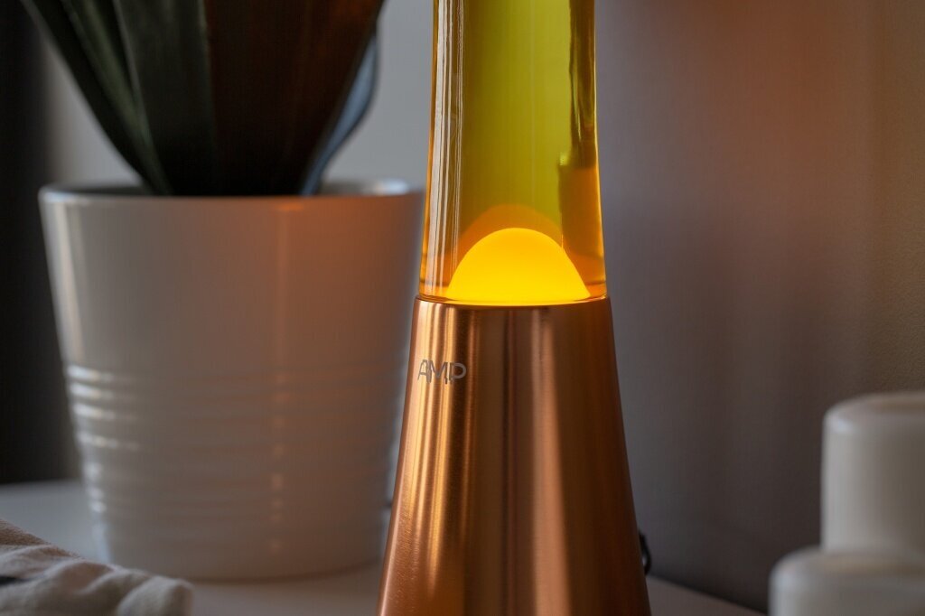 Лава лампа Amperia Grace Оранжевая/Желтая (39 см) - фотография № 9