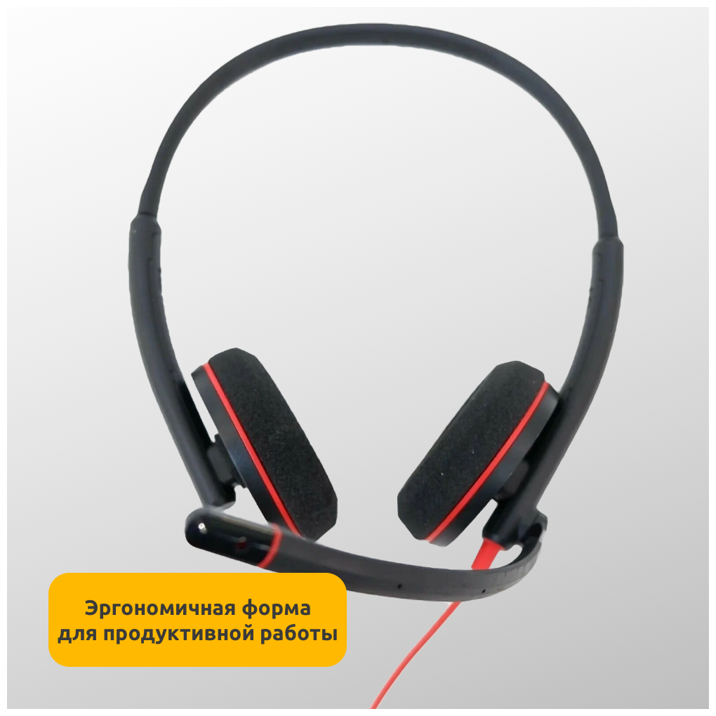 Проводные наушники Plantronics Blackwire 3220 USB-A Global для РФ, черный