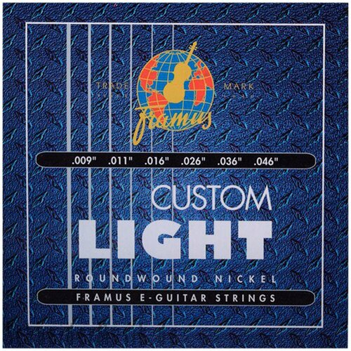 framus 45210cl струны для электрогитары blue label 9 46 custom light никель Framus 45210CL струны для электрогитары Blue Label 9-46 (Custom Light), никель