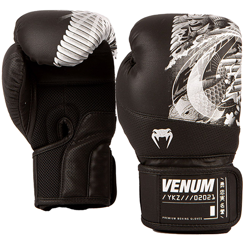 Боксерские перчатки Venum YKZ21 Black/White (10 унций)