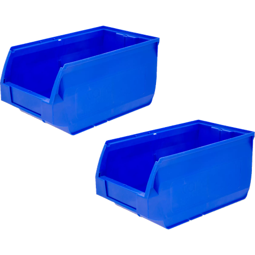Ящики пластиковые для метизов (комплект 2шт) (400х230х200мм) синий